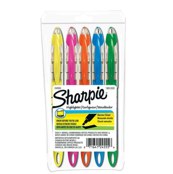 SURLIG.SHARPIE ACCENT ASS. @5