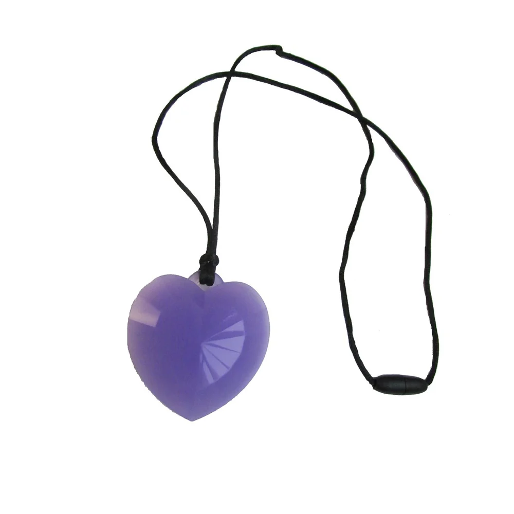 Pendentif - coeur mauve