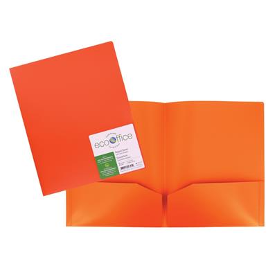 COUV. PRES. POLY 2 POCH ORANGE