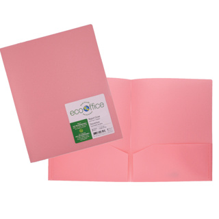 COUV. POLY 2 POCH ECO OFFICE ROSE