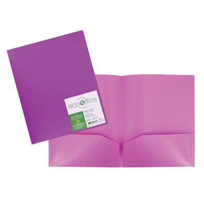 COUV. PRÉS 2 POCH POLY MAUVE
