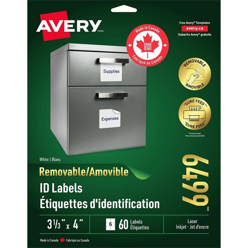 Image Étiquettes d'identification amovibles