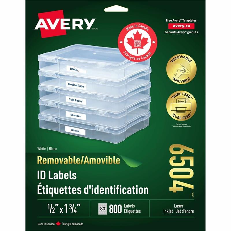 Image Étiquettes d'identification amovibles