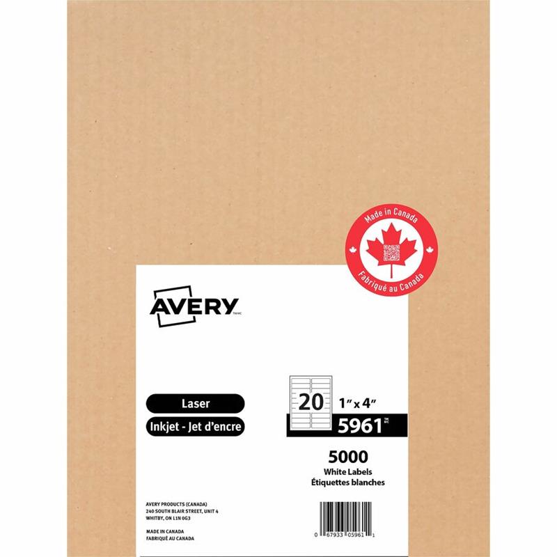 Image Étiquettes rectangulaires blanches Easy Peel®