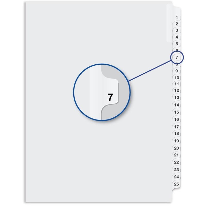 Image Quest Numerical Litigation Index Dividers