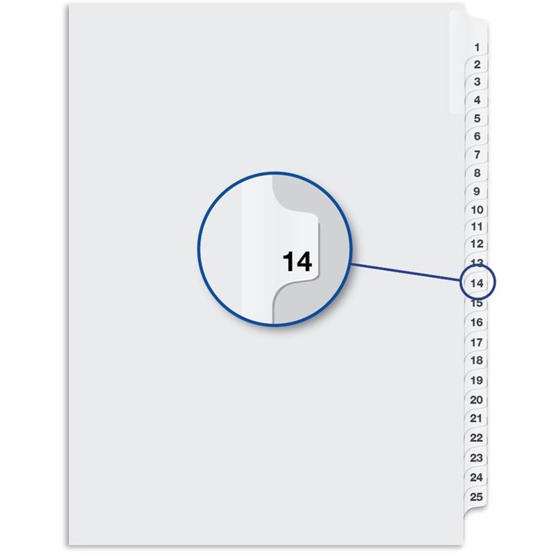 Image Quest Numerical Litigation Index Dividers