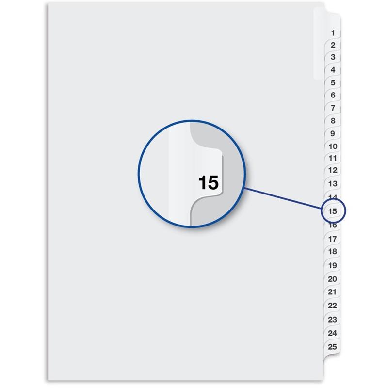 Image Quest Numerical Litigation Index Dividers