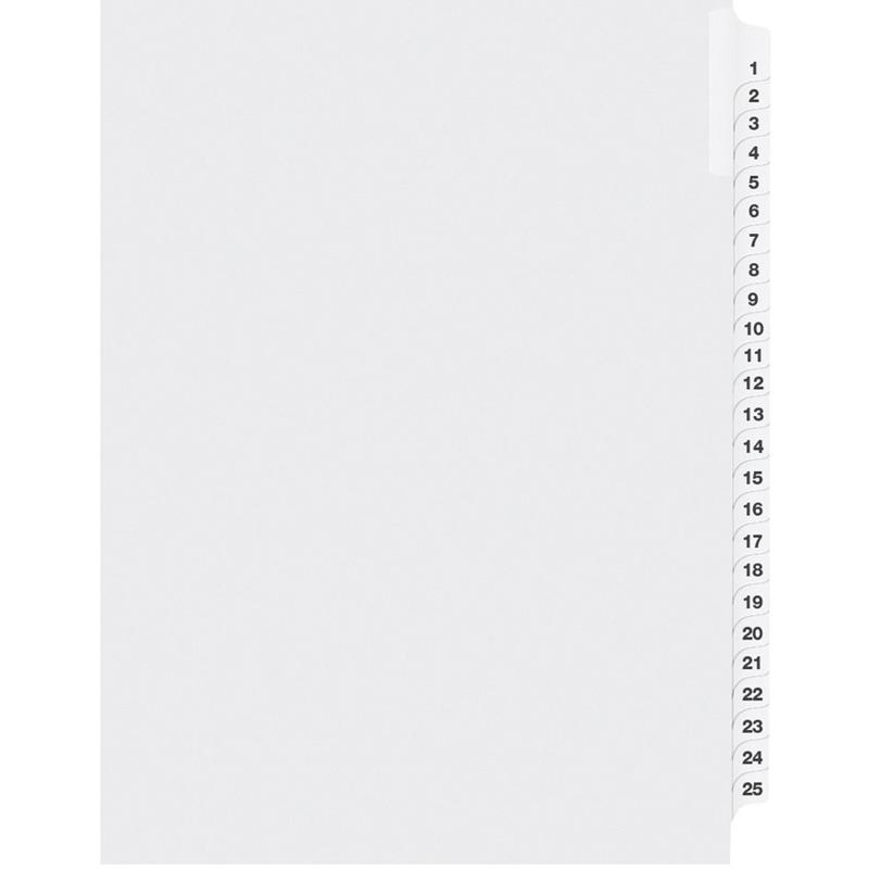 Image Litigation Index Dividers