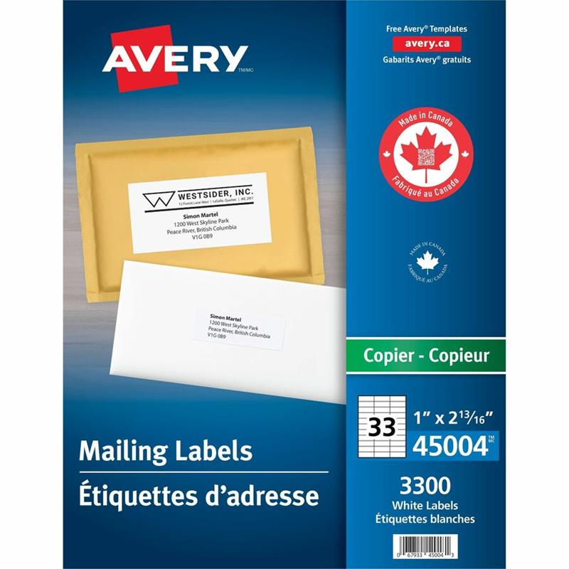 Image Étiquettes d'adresse blanches pour photocopieur
