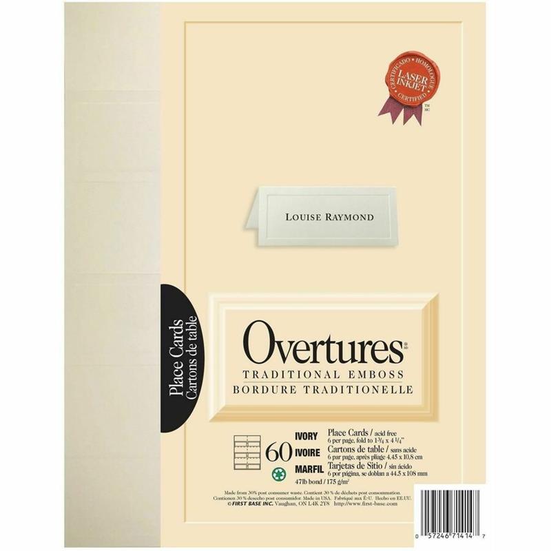 Image Cartons de table Traditionnelle Overtures®