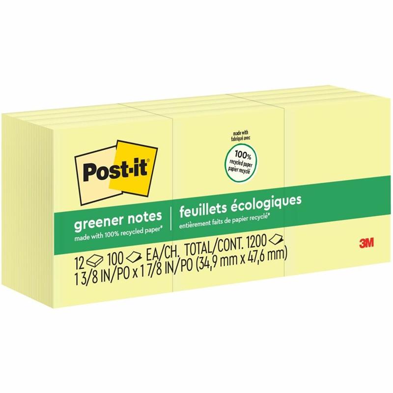Image Feuillets autoadhésifs Post-it® recyclés