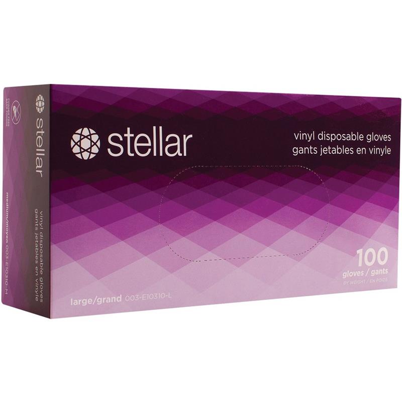 Image Gants jetables en vinyle Stellar