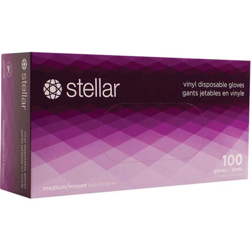 Image Gants jetables en vinyle Stellar