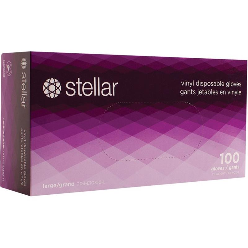 Image Gants jetables en vinyle Stellar